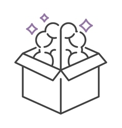 Creative brainstorm icon idea concept background Vector Image