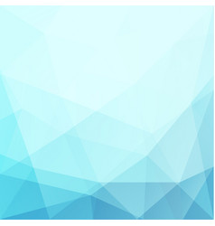 Abstract Blue Geometric Triangles Background Vector Image