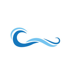 Sea wave logo Royalty Free Vector Image - VectorStock