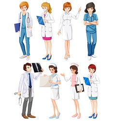 Hospital and doctor Royalty Free Vector Image - VectorStock