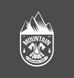 Set of vintage mountain explorer labels and badges