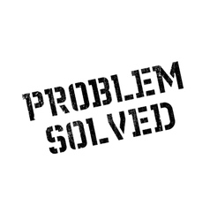 Problem Solved rubber stamp Royalty Free Vector Image