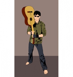 Guitar player Royalty Free Vector Image - VectorStock