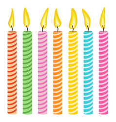 Candle set Royalty Free Vector Image - VectorStock