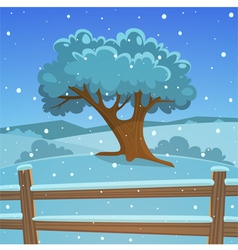 a-giant-tree-at-the-hilltop-royalty-free-vector-image