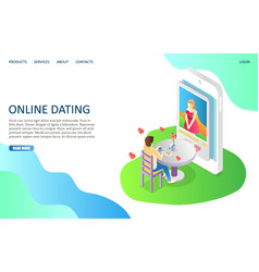Communication website landing page design vector image