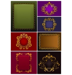 Vintage Frame On Black Royalty Free Vector Image Vintage Frame On Black Royalty Free Vector Image