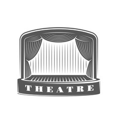 Theater concept classic scene Royalty Free Vector Image