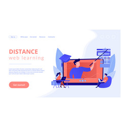 Online workshop concept Royalty Free Vector Image