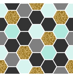 Hexagon seamless pattern Royalty Free Vector Image