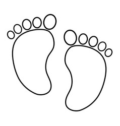 Foot Step Royalty Free Vector Image - Vectorstock