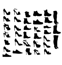 Shoes silhouette eps10 Royalty Free Vector Image