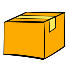 Gift box icon cartoon Royalty Free Vector Image