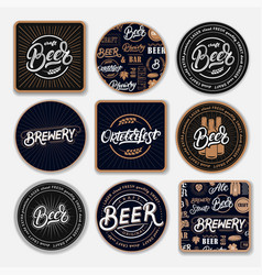 Beer set Royalty Free Vector Image - VectorStock