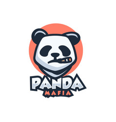 Panda head fierce Royalty Free Vector Image - VectorStock