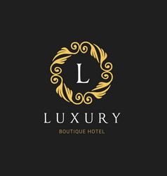 Luxury logo crests logo logo design for hotel Vector Image