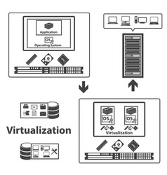 Data type icon set different kinds of data Vector Image