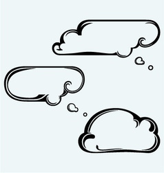 Clouds collection Royalty Free Vector Image - VectorStock