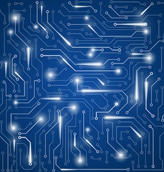 Printed circuit board background Royalty Free Vector Image