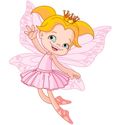 Cute fairy ballerina Royalty Free Vector Image