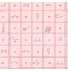 Hand drawn hipster seamless background Royalty Free Vector