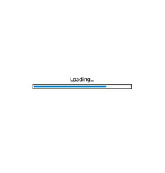 Modern black loading bar on white Royalty Free Vector Image