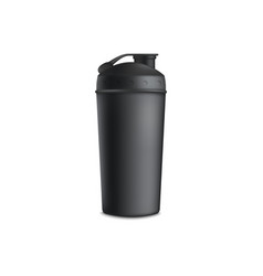 Black Protein Shake Cup Vector Images 