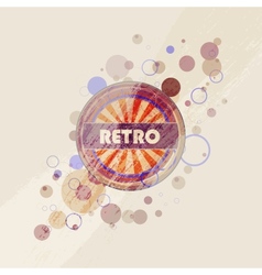 Abstract creative retro labels background Vector Image