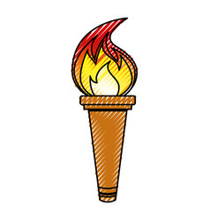 Olympic torch design Royalty Free Vector Image