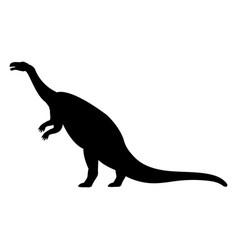 Silhouette diplodocus dinosaur jurassic Royalty Free Vector