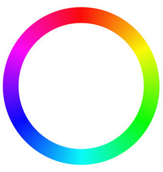 Isolated gradient rainbow circle design set Vector Image