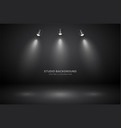 Empty black gray studio abstract background Vector Image