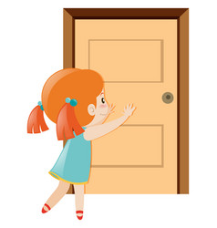 Girl Close Door Vector Images (over 300)