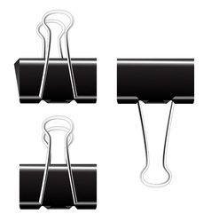 black paper clip royalty free vector image vectorstock