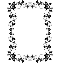 Floral frame Royalty Free Vector Image - VectorStock