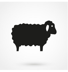 Sheep icon front view Royalty Free Vector Image