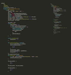 Program code listing abstract programming Vector Image