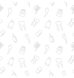 Seamless pattern with teeth Royalty Free Vector Image