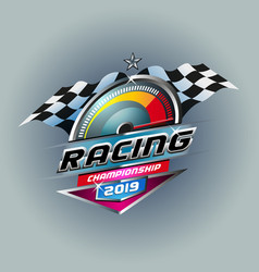 Speed Race for logo racing event Royalty Free Vector Image