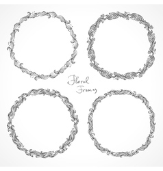 Frame set decorative elements Royalty Free Vector Image