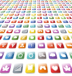 App Icons Background Royalty Free Vector Image