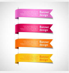 Blue ribbons and banners Royalty Free Vector Image