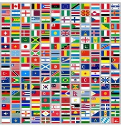 Flags of the World 2014 AI10 Royalty Free Vector Image