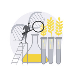 Genetically modified plants abstract concept Vector Image