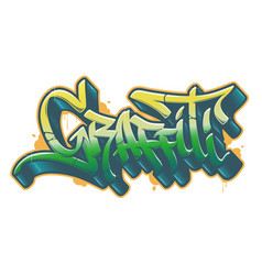 Urban word in golden graffiti style Royalty Free Vector