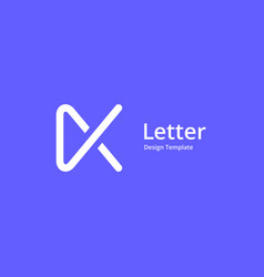 Initial letter k logo Royalty Free Vector Image