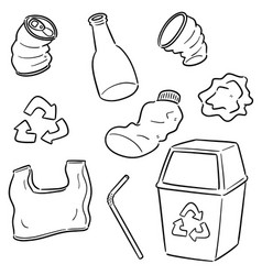 Set recycle icon Royalty Free Vector Image - VectorStock