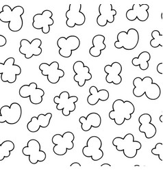 Popcorn seamless pattern background Royalty Free Vector