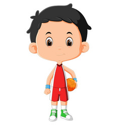 Cartoon basketball player Royalty Free Vector Image