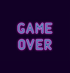 Game Over Schild Stimmenkontrolle Spiel Ikone Licht Acryl Atmosph/äre Neon Bar Dekor